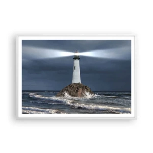 Affiche dans un cadre blanc - Poster - I… i… ici ! - 100x70 cm