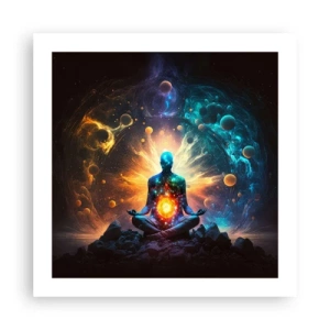 Affiche - Poster - Paix cosmique - 50x50 cm