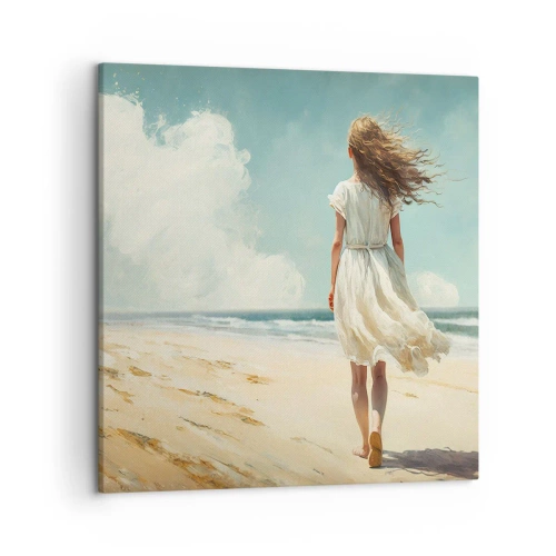 Impression sur toile - Image sur toile - Pour rencontrer le soleil et le vent - 50x50 cm