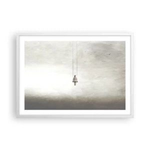 Affiche dans un cadre blanc - Poster - Enfant en nous - 70x50 cm