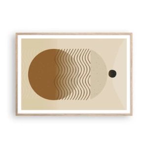 Affiche dans un chêne clair - Poster - Sur l'origine des figures géométriques - 100x70 cm