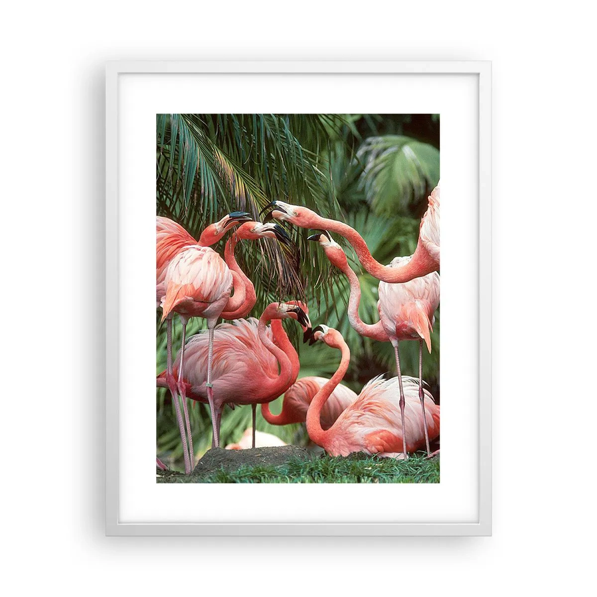 Affiche dans un cadre blanc - Poster - Potins d'après-midi - 40x50 cm