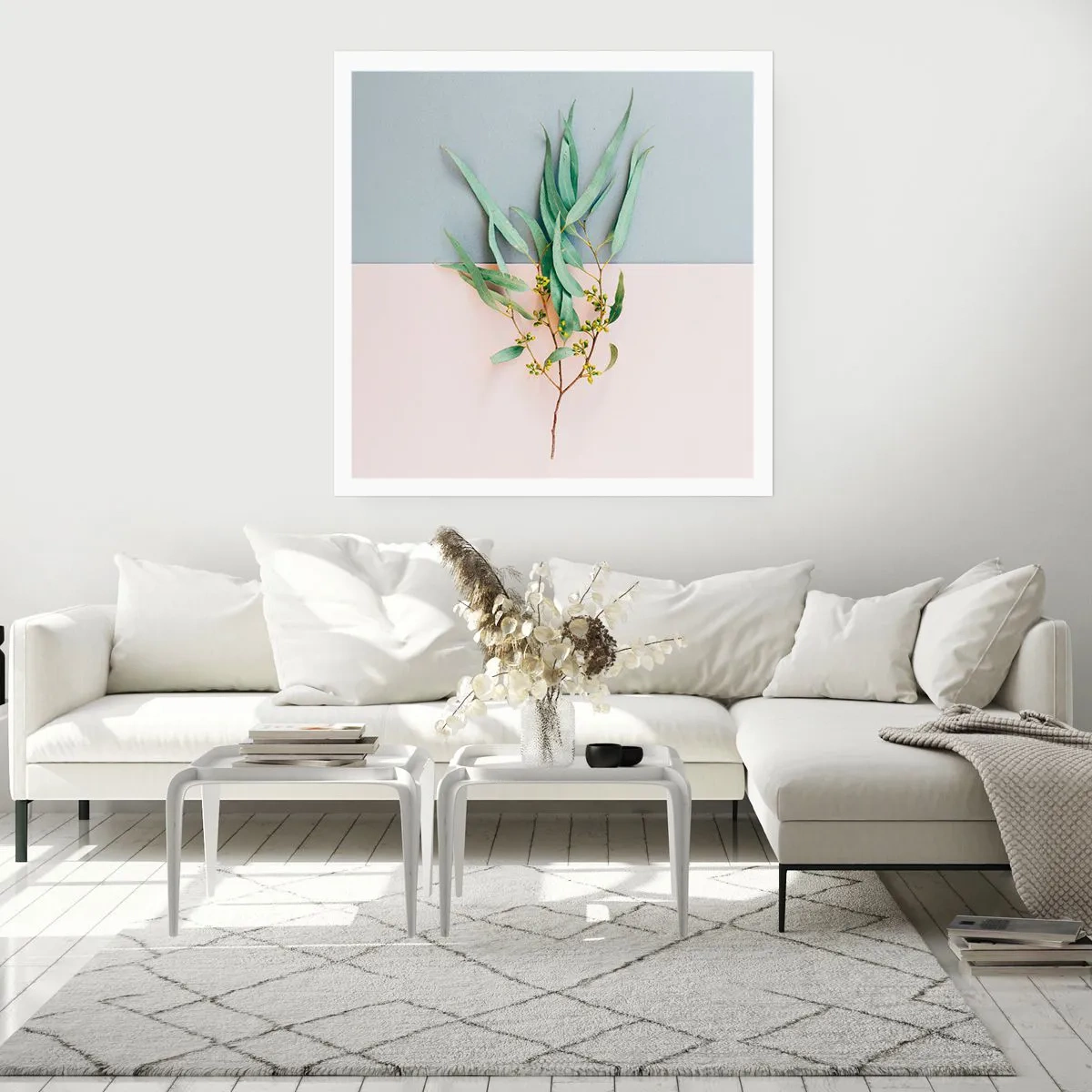 Affiche - Poster - Subtilité pastel - 40x40 cm