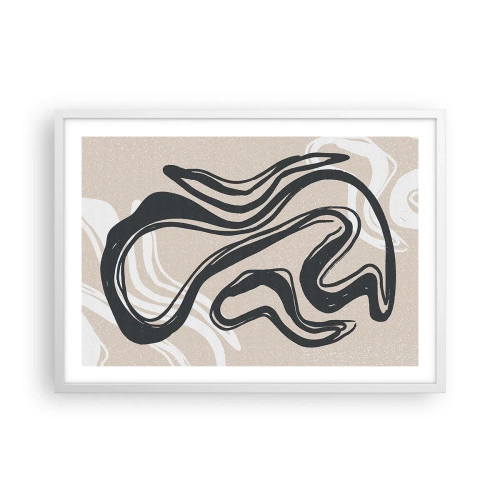 Affiche dans un cadre blanc - Poster - Expression multipliée - 70x50 cm