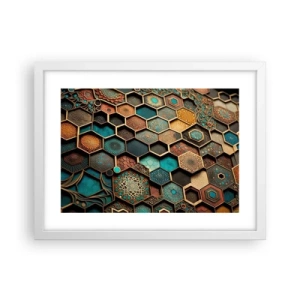 Affiche dans un cadre blanc - Poster - Ornements arabes – variation - 40x30 cm