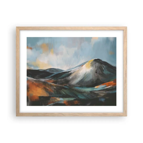 Affiche dans un chêne clair - Poster - Brut et beau - 50x40 cm