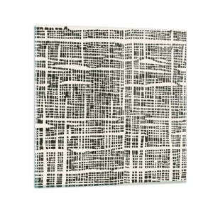 Impression sur verre - Image sur verre - Composition tissée - 30x30 cm