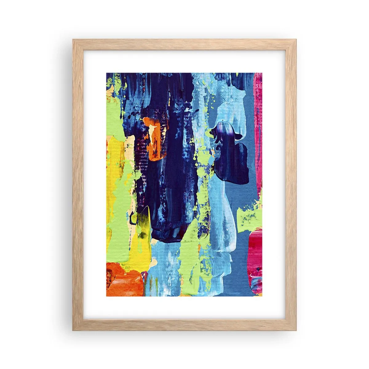 Affiche dans un chêne clair - Poster - La vie est belle! - 30x40 cm