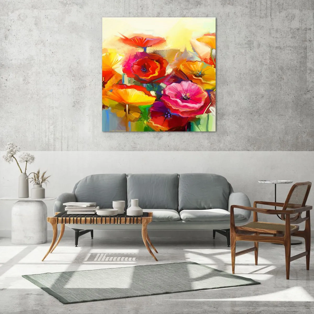 Impression sur verre - Image sur verre - Pas seulement rouge - 60x60 cm