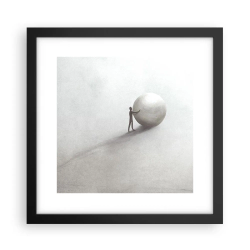 Affiche dans un cadre noir - Poster - Jeu de la vie - 30x30 cm