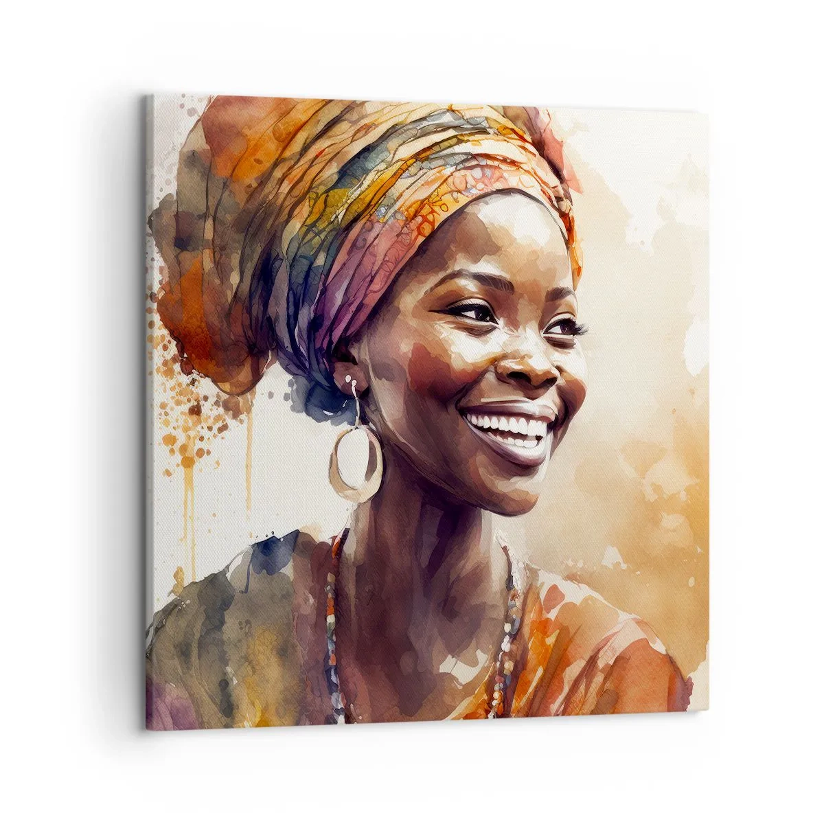 Impression sur toile - Image sur toile - reine africaine - 50x50 cm