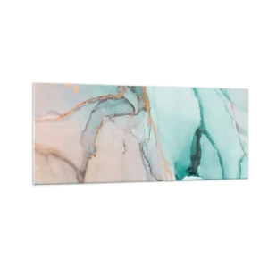 Impression sur verre - Image sur verre - Danse des formes et des couleurs - 100x40 cm