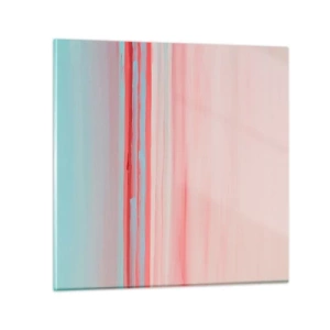 Impression sur verre - Image sur verre - Abstraction à l'aube - 30x30 cm