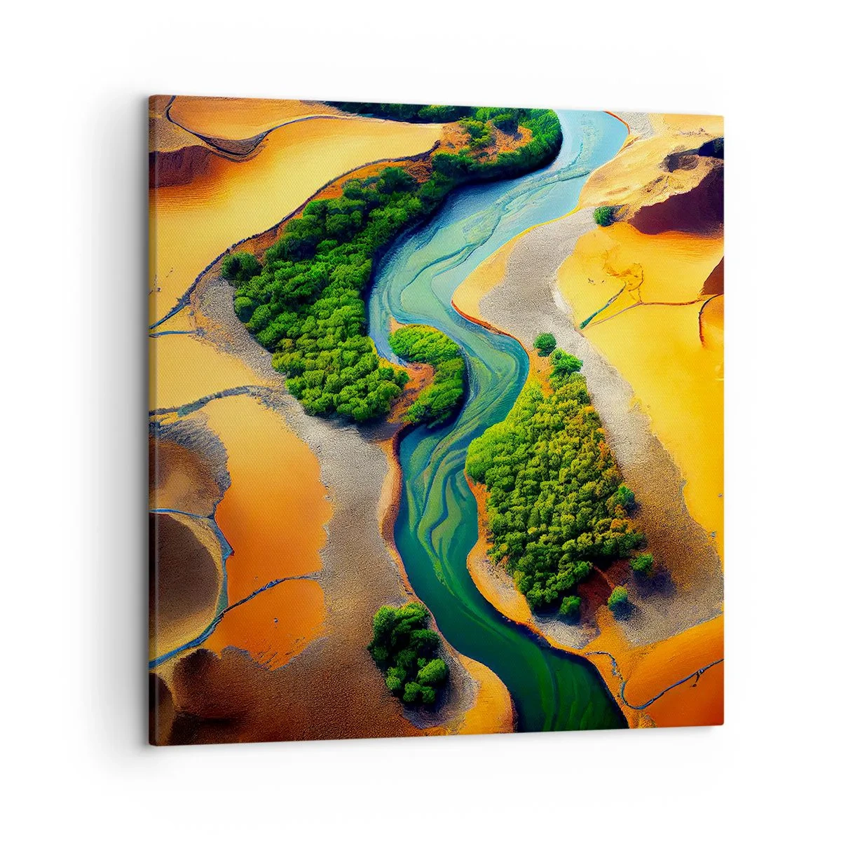 Impression sur toile - Image sur toile - Rivière vivifiante - 50x50 cm