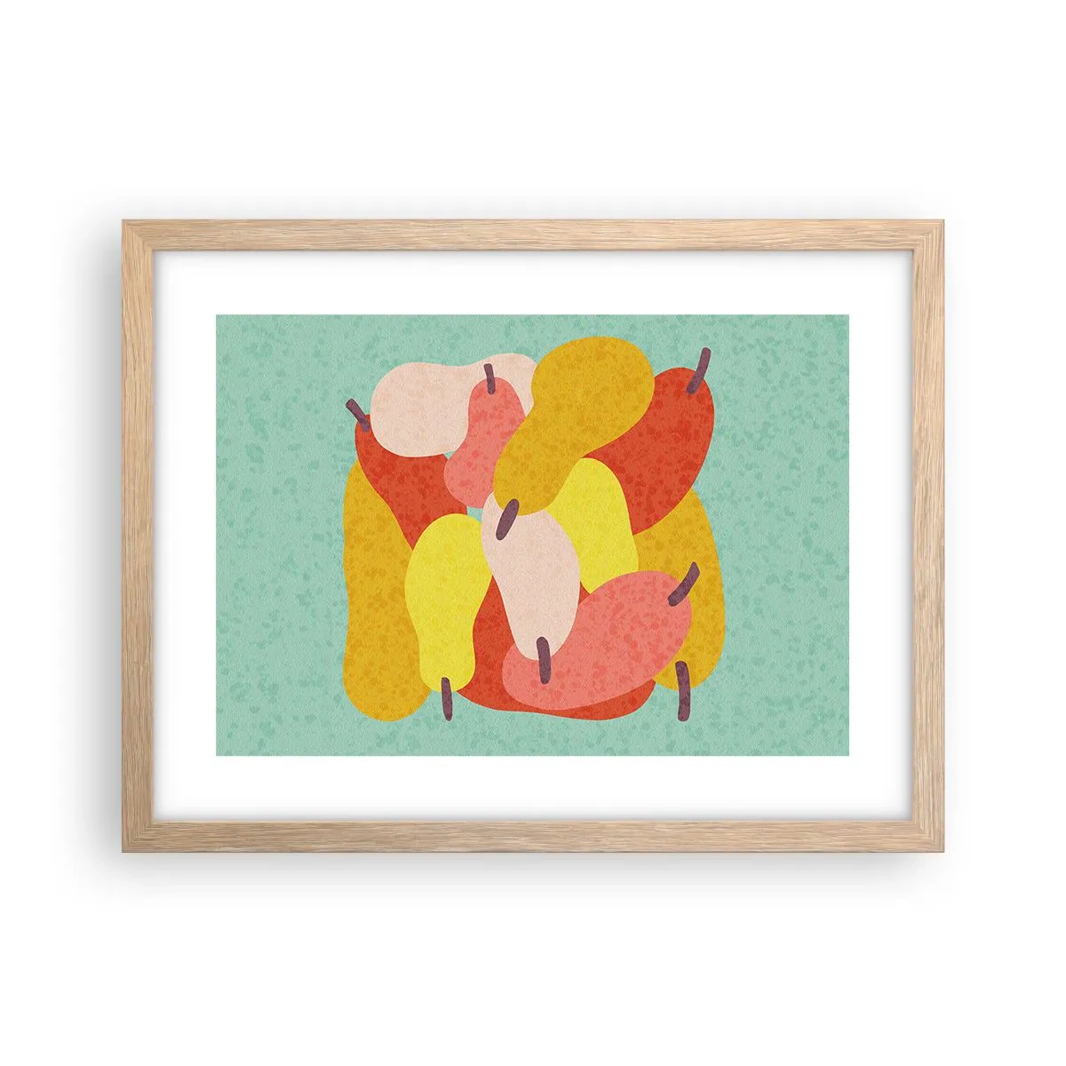 Affiche dans un chêne clair - Poster - Essayez le soleil d'été - 40x30 cm