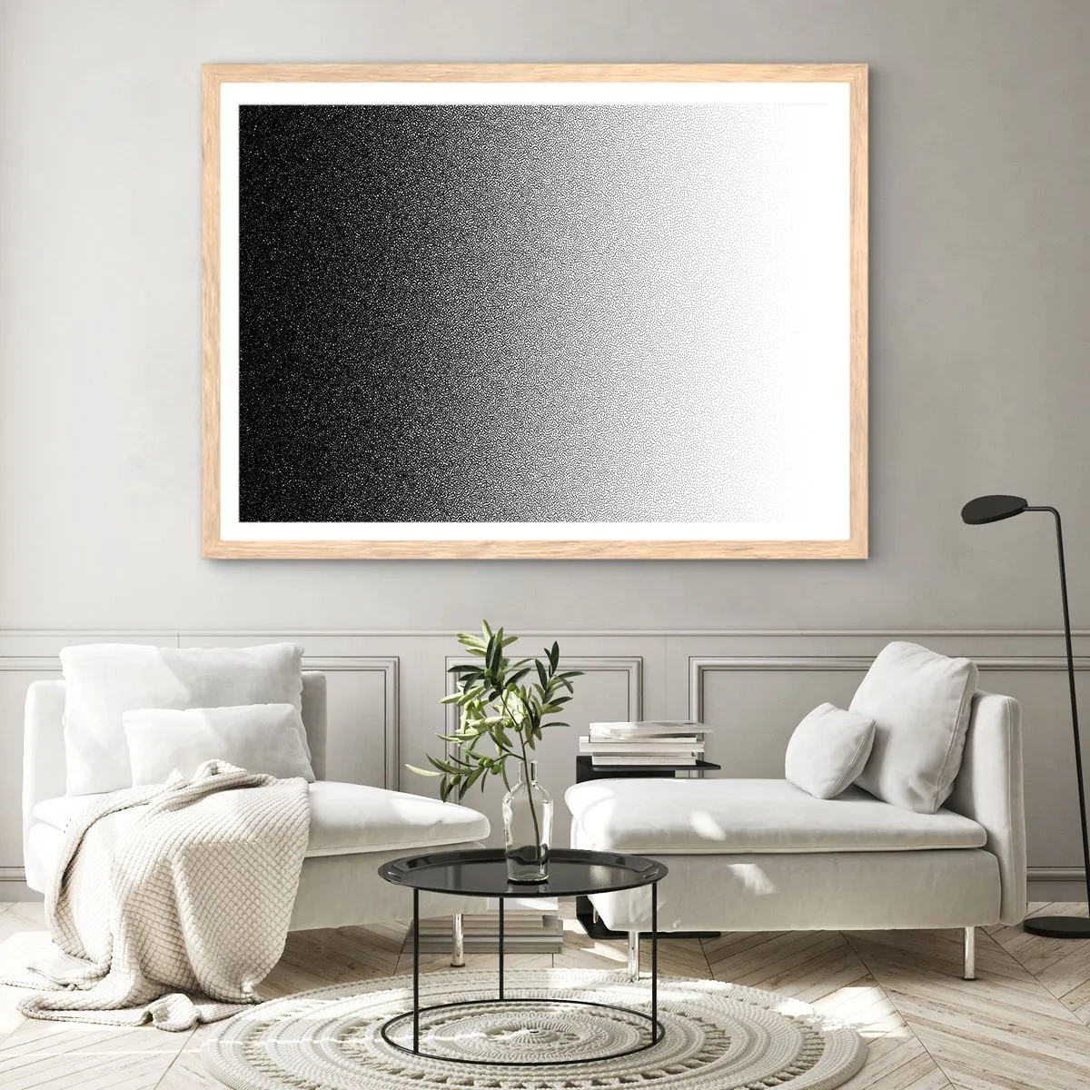 Affiche dans un chêne clair - Poster - Du coté de la lumière - 91x61 cm