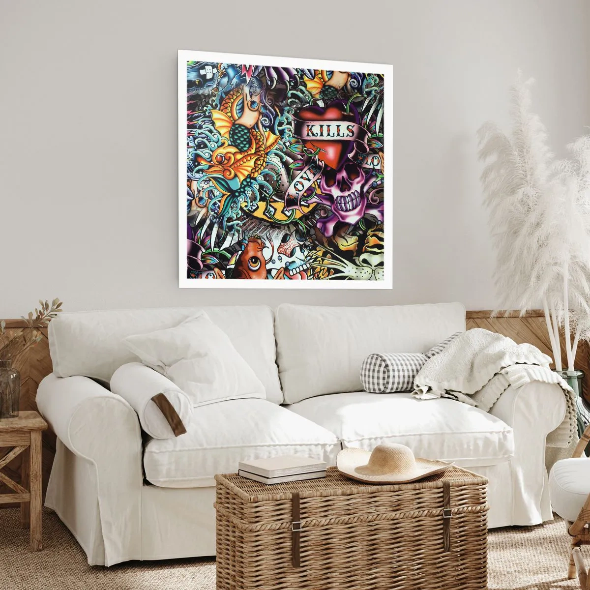 Affiche - Poster - Le rêve du tatoueur - 30x30 cm