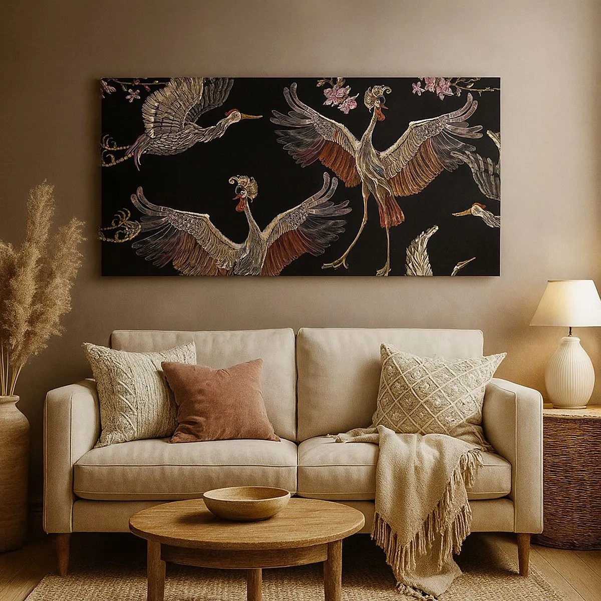 Impression sur toile - Image sur toile - Un oiseau de conte de fées - 100x40 cm