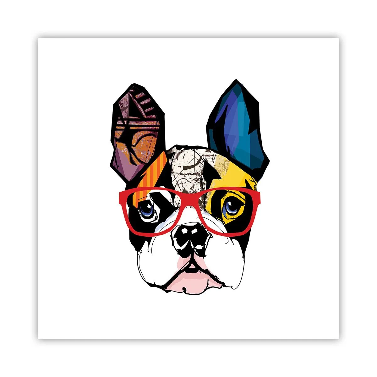 Affiche - Poster - Intellectuel - 60x60 cm