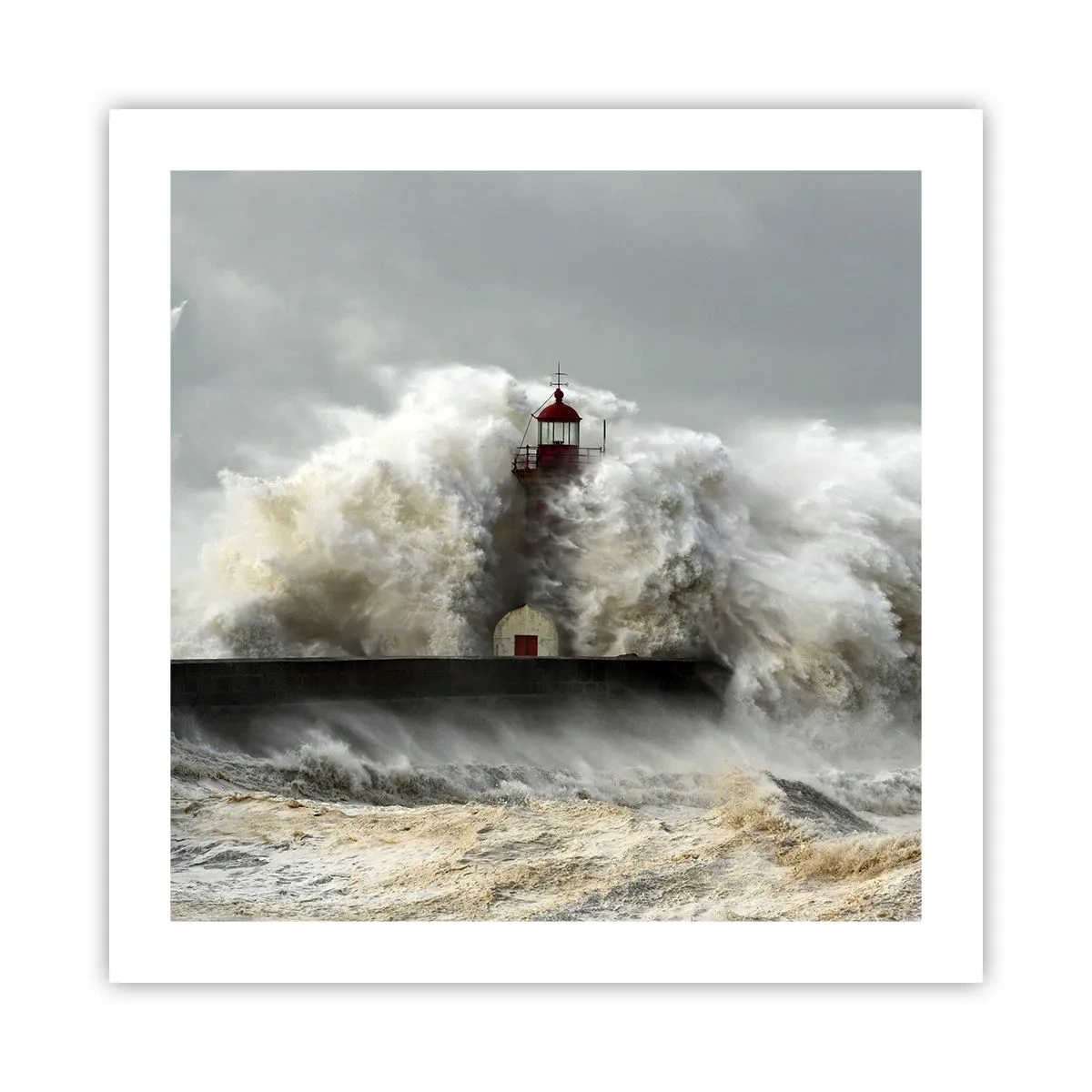 Affiche - Poster - La colère de l'océan - 50x50 cm
