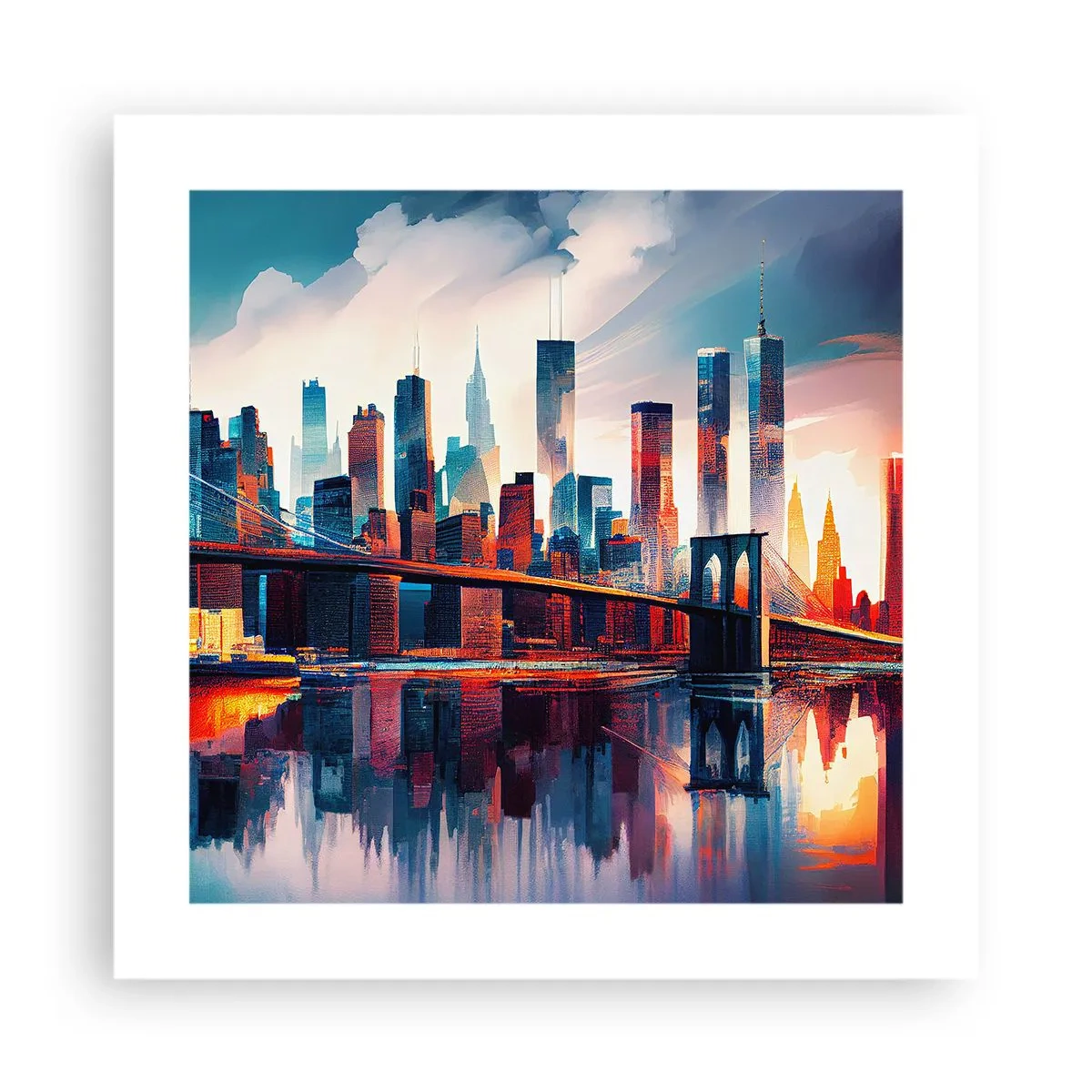 Affiche - Poster - New York onirique - 40x40 cm
