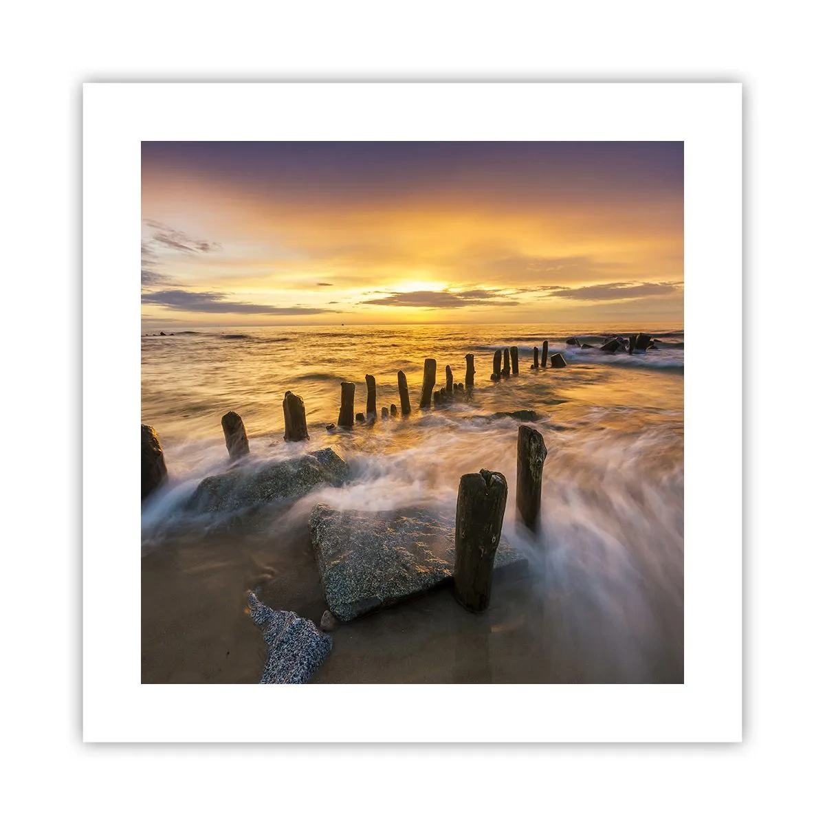 Affiche - Poster - La beauté brute de la mer Baltique - 40x40 cm