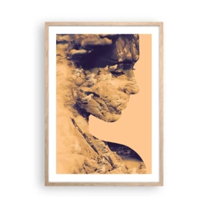 Affiche dans un chêne clair - Poster - Beauté de la nature - 50x70 cm