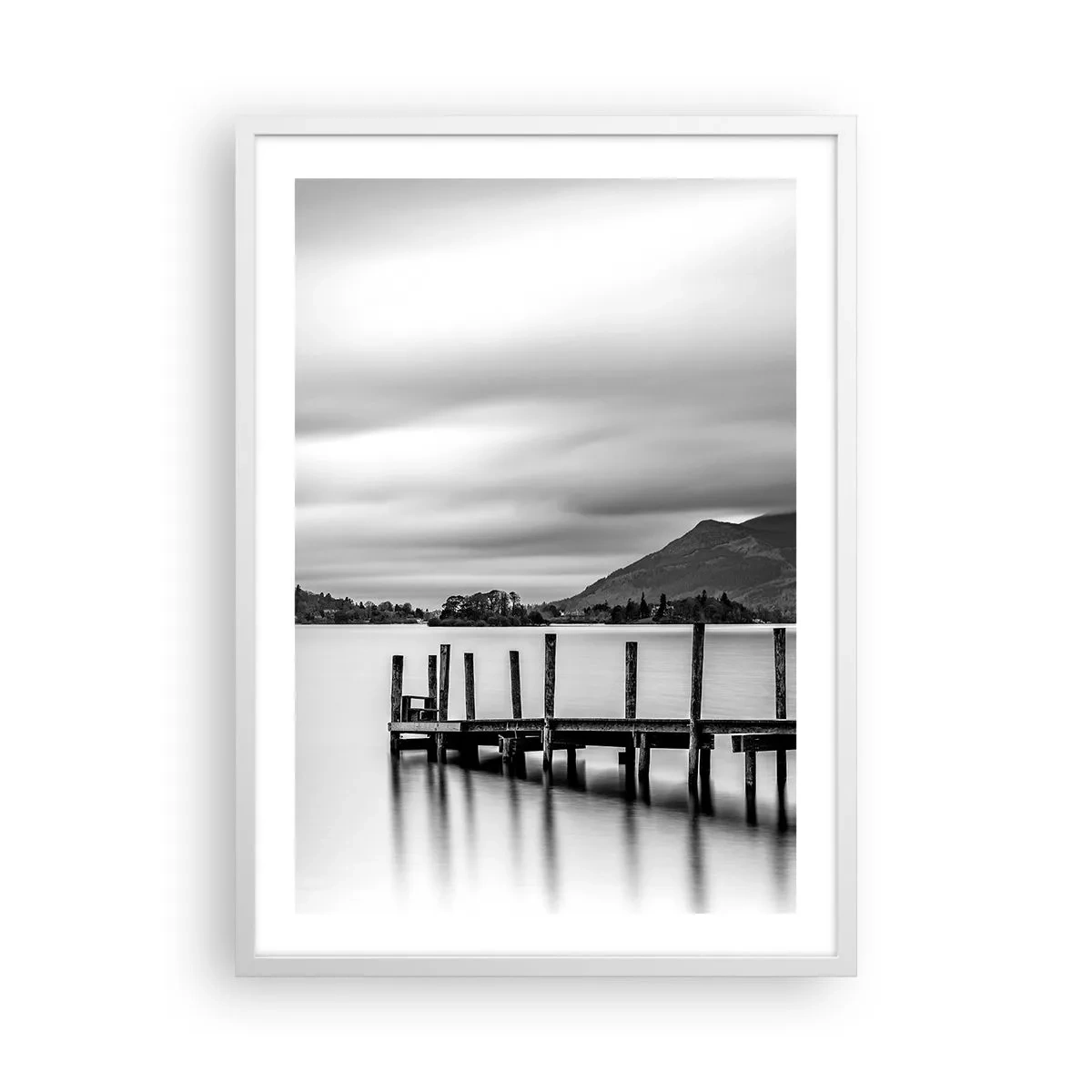 Affiche dans un cadre blanc - Poster - Douceur et force - 50x70 cm