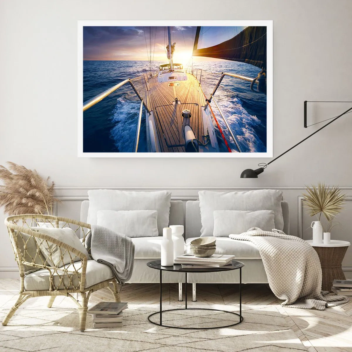 Affiche - Poster - Courir sur les vagues - 40x30 cm