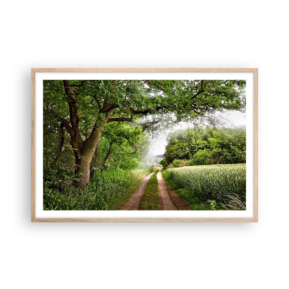 Affiche dans un chêne clair - Poster - Et in Arcadia ego - 91x61 cm