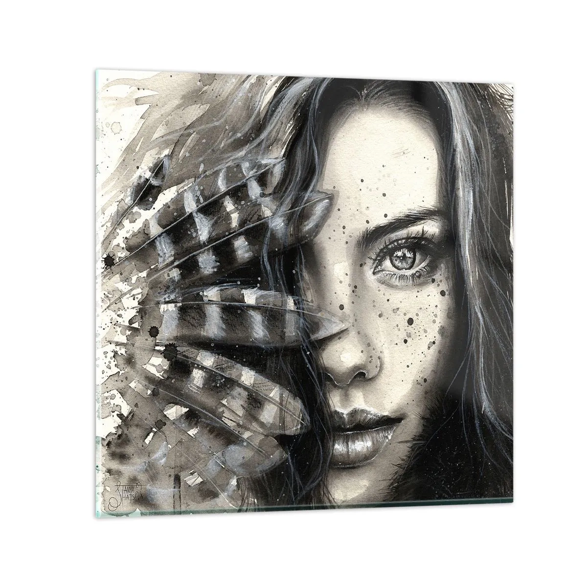 Impression sur verre - Image sur verre - Beauté sauvage - 30x30 cm