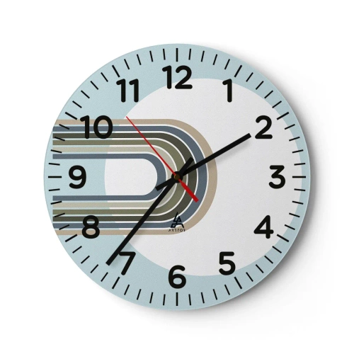 Horloge murale - Pendule murale - Attraction irrésistible - 40x40 cm