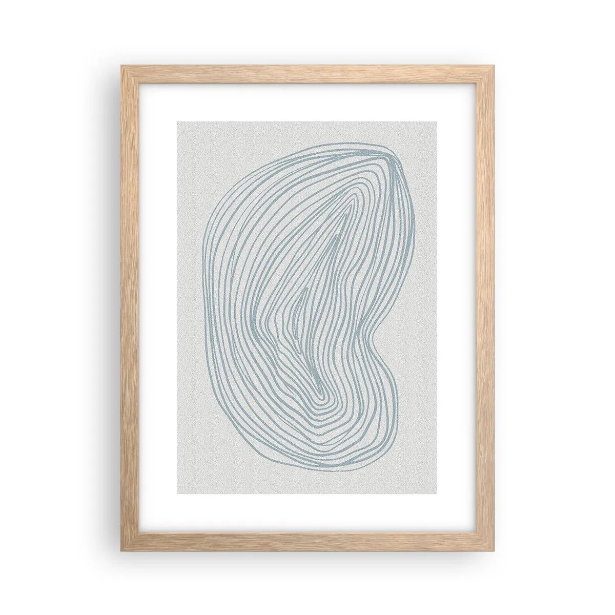 Affiche dans un chêne clair - Poster - Une goutte de sourire - 30x40 cm