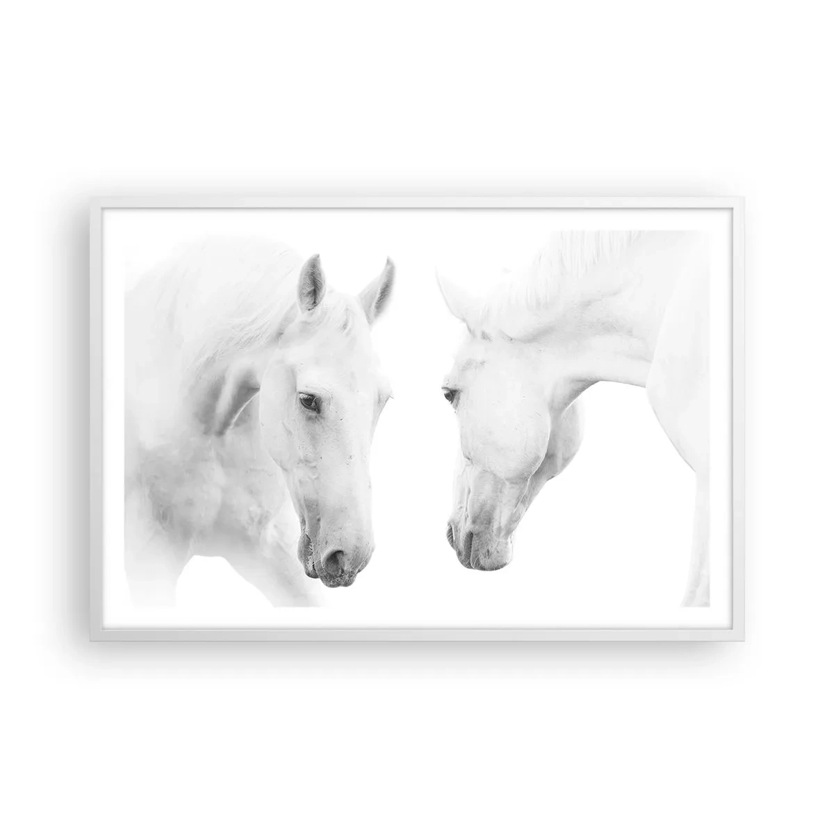 Affiche dans un cadre blanc - Poster - Serait-ce de l’amitié? - 91x61 cm