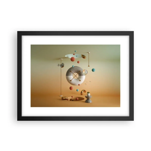 Affiche dans un cadre noir - Poster - Tout peut arriver - 40x30 cm