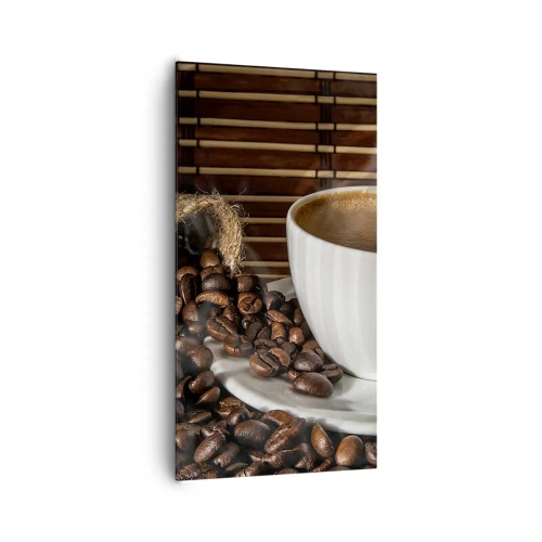 Impression sur toile - Image sur toile - La noirceur du charbon, la clarté de l'ambre - 65x120 cm