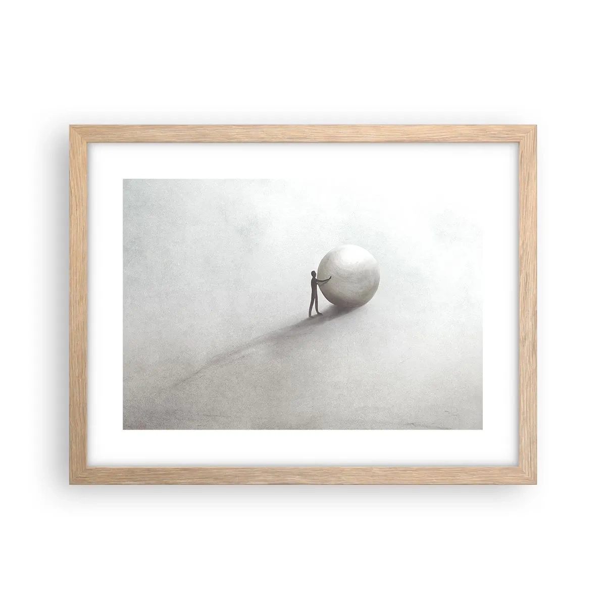 Affiche dans un chêne clair - Poster - Jeu de la vie - 40x30 cm