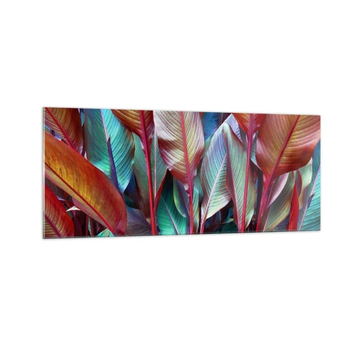 Impression sur verre - Image sur verre - Un fourré coloré - 100x40 cm