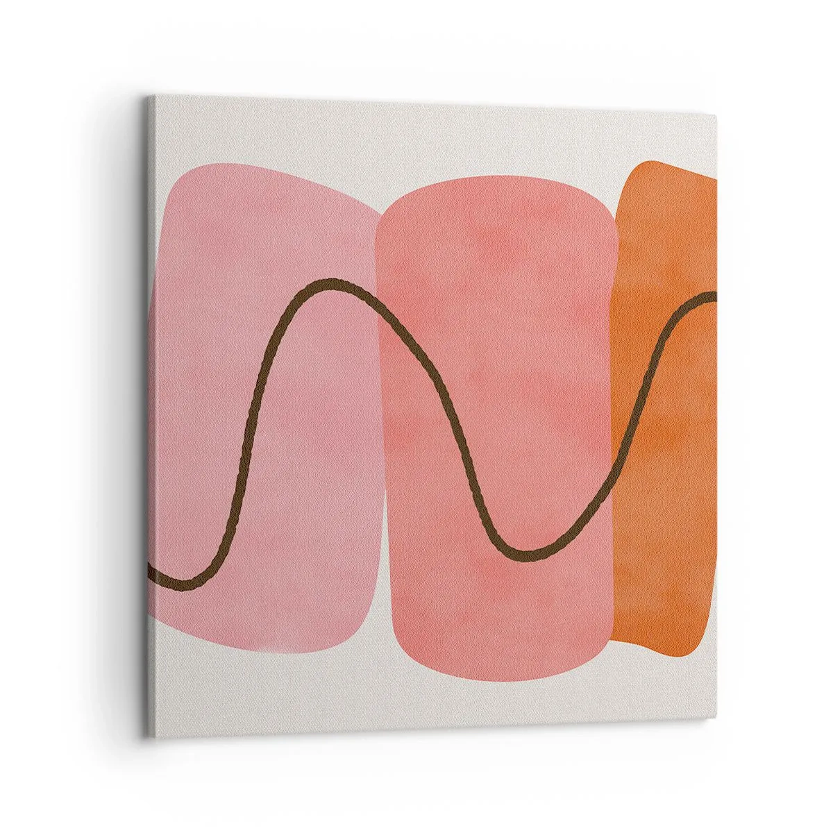 Impression sur toile - Image sur toile - mouvement doux des formes - 60x60 cm