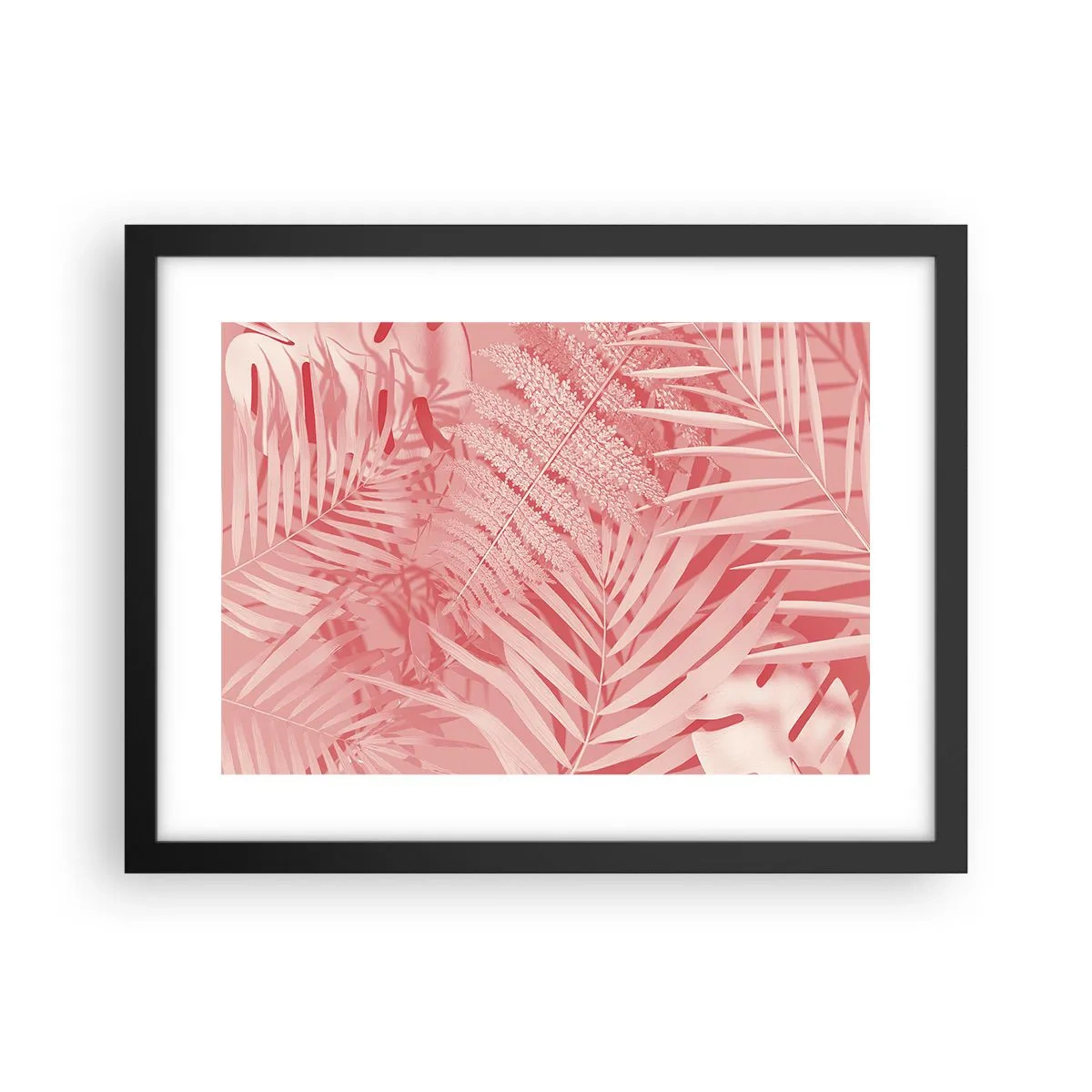 Affiche dans un cadre noir - Poster - Concept de rose - 40x30 cm