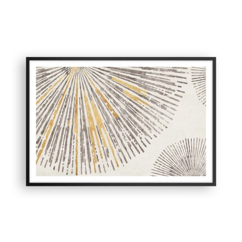 Affiche dans un cadre noir - Poster - La beauté du rayon - 91x61 cm