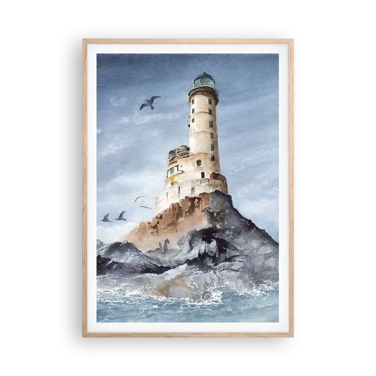 Affiche dans un chêne clair - Poster - Invincible - 70x100 cm