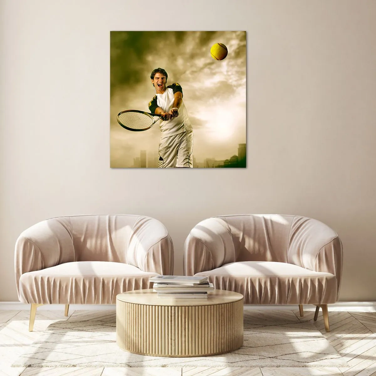 Impression sur verre - Image sur verre - Énergie et joie - 70x70 cm