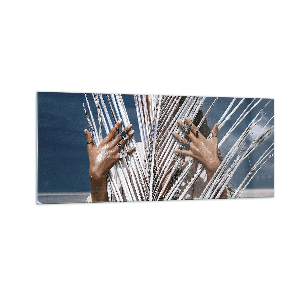 Impression sur verre - Image sur verre - Fille de chaman ? - 100x40 cm