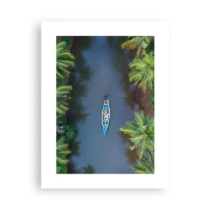 Affiche - Poster - Sur un sentier tropical - 30x40 cm