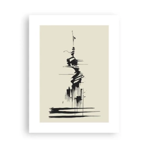 Affiche - Poster - Abstraction hâtive - 30x40 cm
