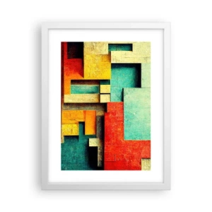 Affiche dans un cadre blanc - Poster - Festival des angles droits - 30x40 cm