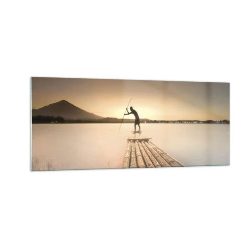 Impression sur verre - Image sur verre - Avant la fin du jour - 100x40 cm