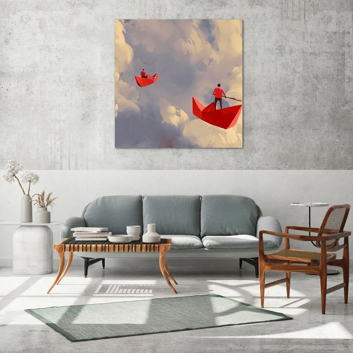 Impression sur verre - Image sur verre - Expédition des Rêveurs - 70x70 cm