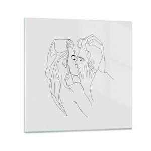 Impression sur verre - Image sur verre - La même ligne - 40x40 cm